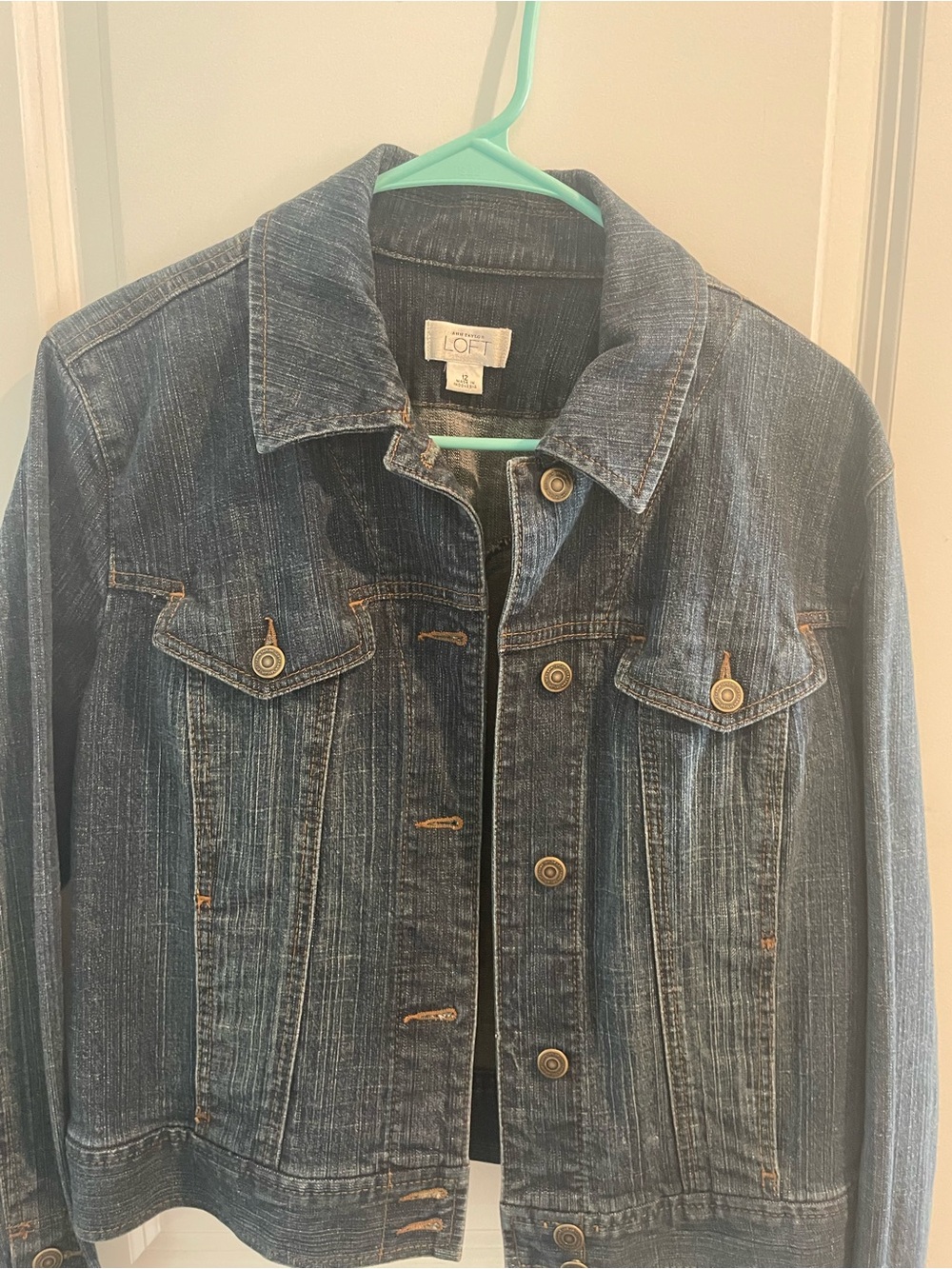 LOFT Blue Washed Denim Jacket